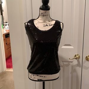 August Silk Options Sequins Tank